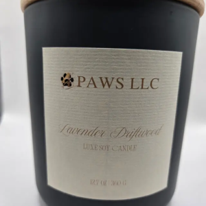 Lavender Driftwood Cream Candle 9 oz (4 PAWS Signature Scent)