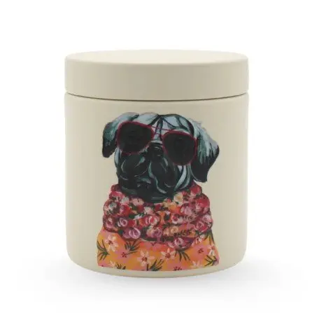 Plum Cashmere Cream Candle 9 oz Metal