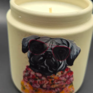 Plum Cashmere Cream Candle 9 oz Metal