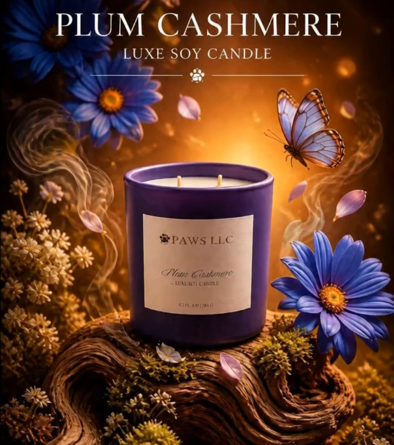 Plum Cashmere Candle - Image 4