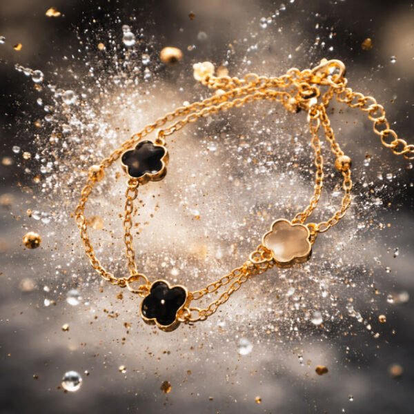 Black Clover Ankle Bracelet