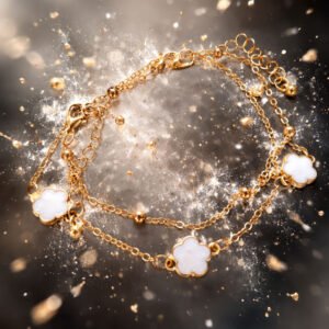 White Clover Ankle Bracelet