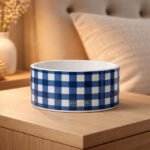 Kate Spade Gingham Large Dog Bowl