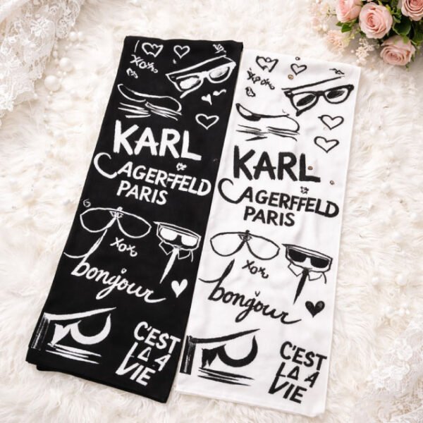Karl Lagerfield reversable scarf